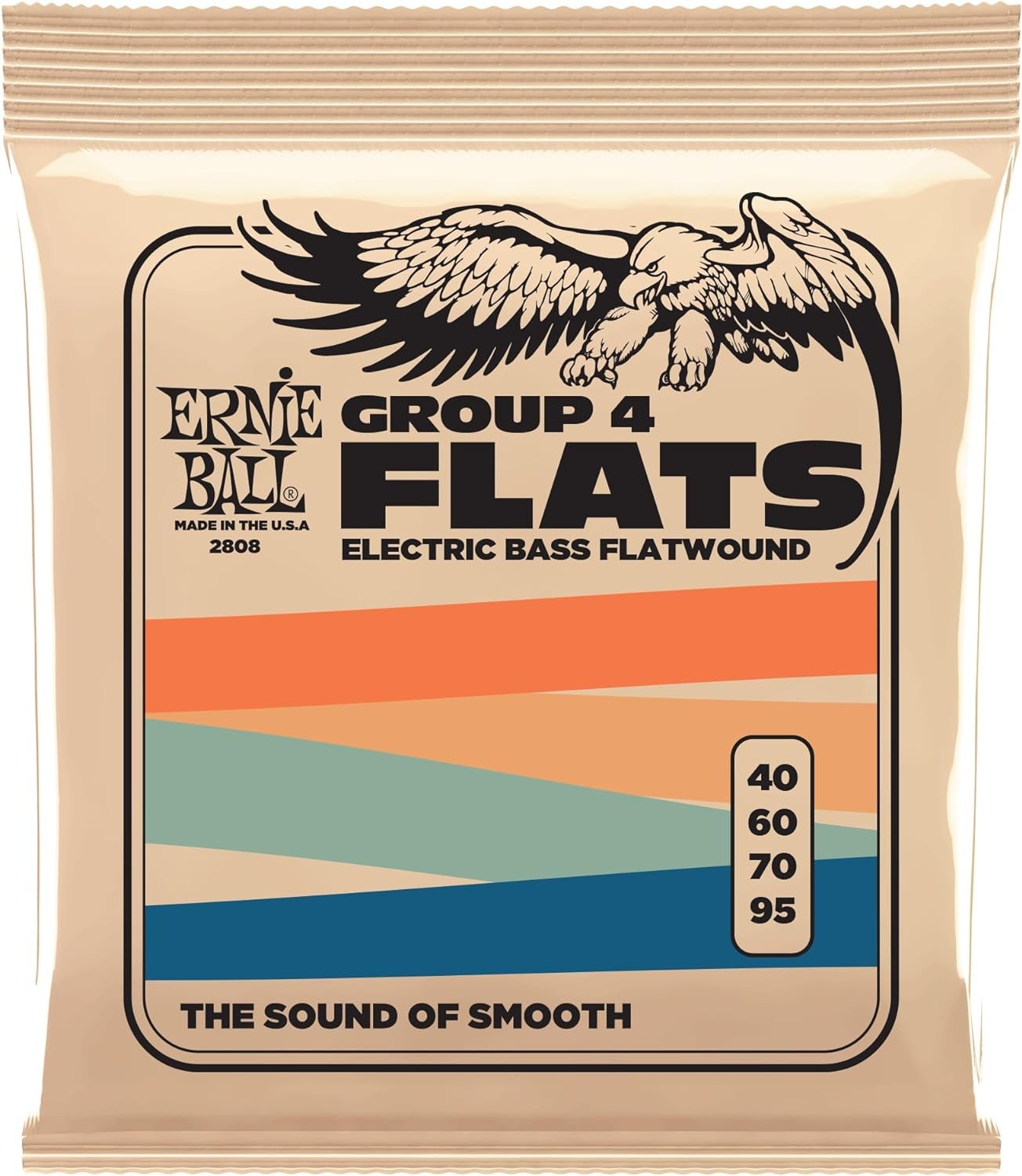 Ernie Ball Flatwound Group IV Electric Bass Strings – 40-95 Gauge