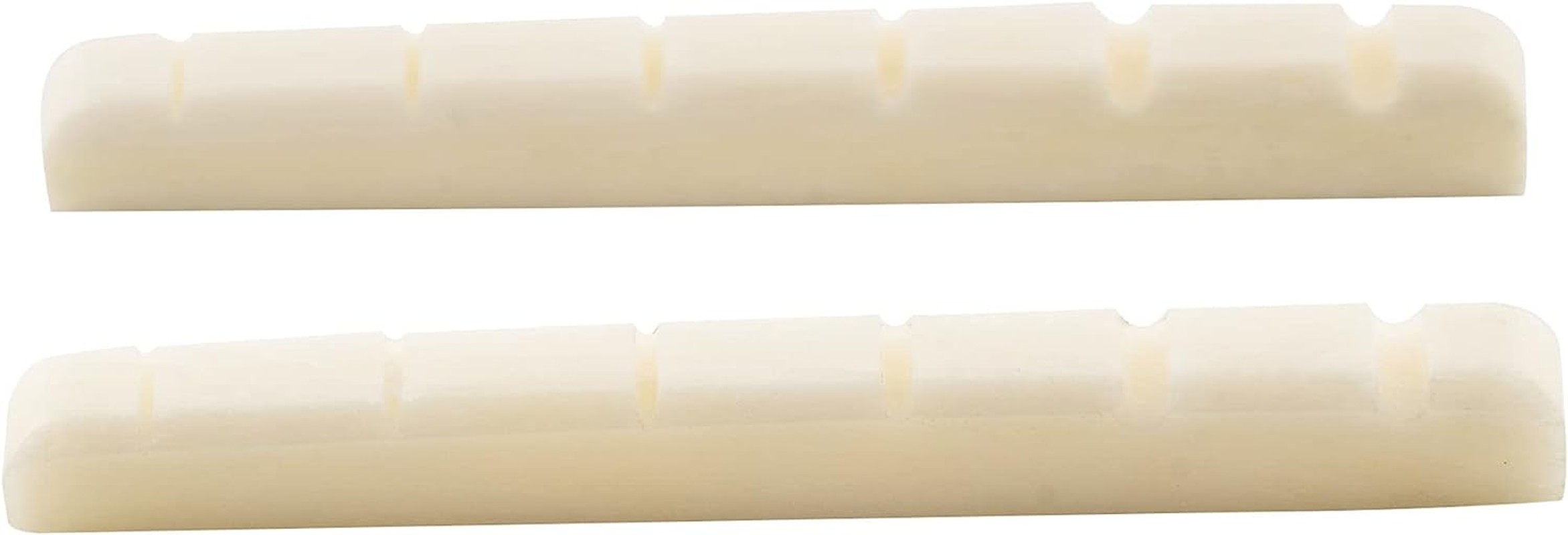 Musiclily 42Mm Flat Bottom Bone Slotted Electric Guitar Nut for 6 String Strat Tele Style,42X3.5X4.5/3.5Mm (2 Pieces)