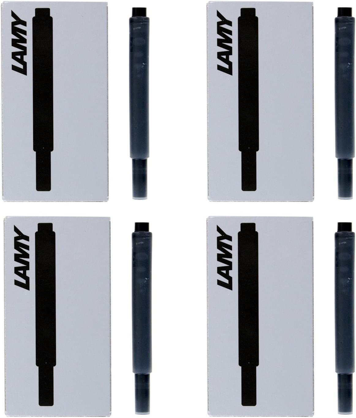 Lamy Fountain Pen Ink Cartridges, Black Ink, Pack of 20 (LT10BKB)