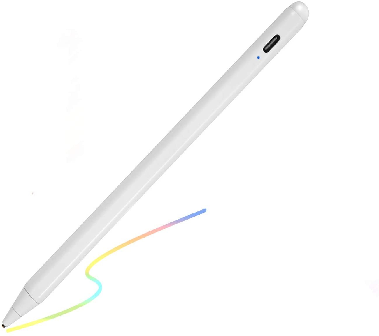 Electronic Stylus for Ipad 5Th Generation 9.7″ 2017 Pencil,Type-C Rechargeable Active Capacitive Pencil Compatible with Apple Ipad 5Th Gen 9.7-Inch Stylus Pens,Good on Ipad Drawing Pens,White