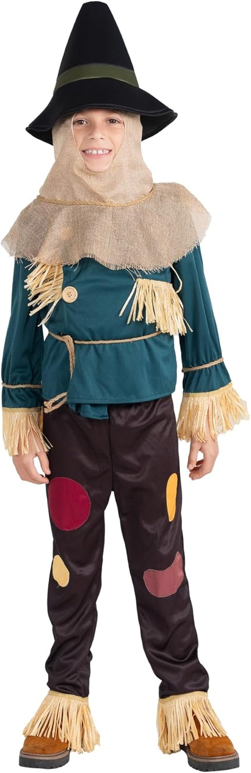 Dress up America Scarecrow Costume for Kids – Pumpkin Scarecrow Set for Boys