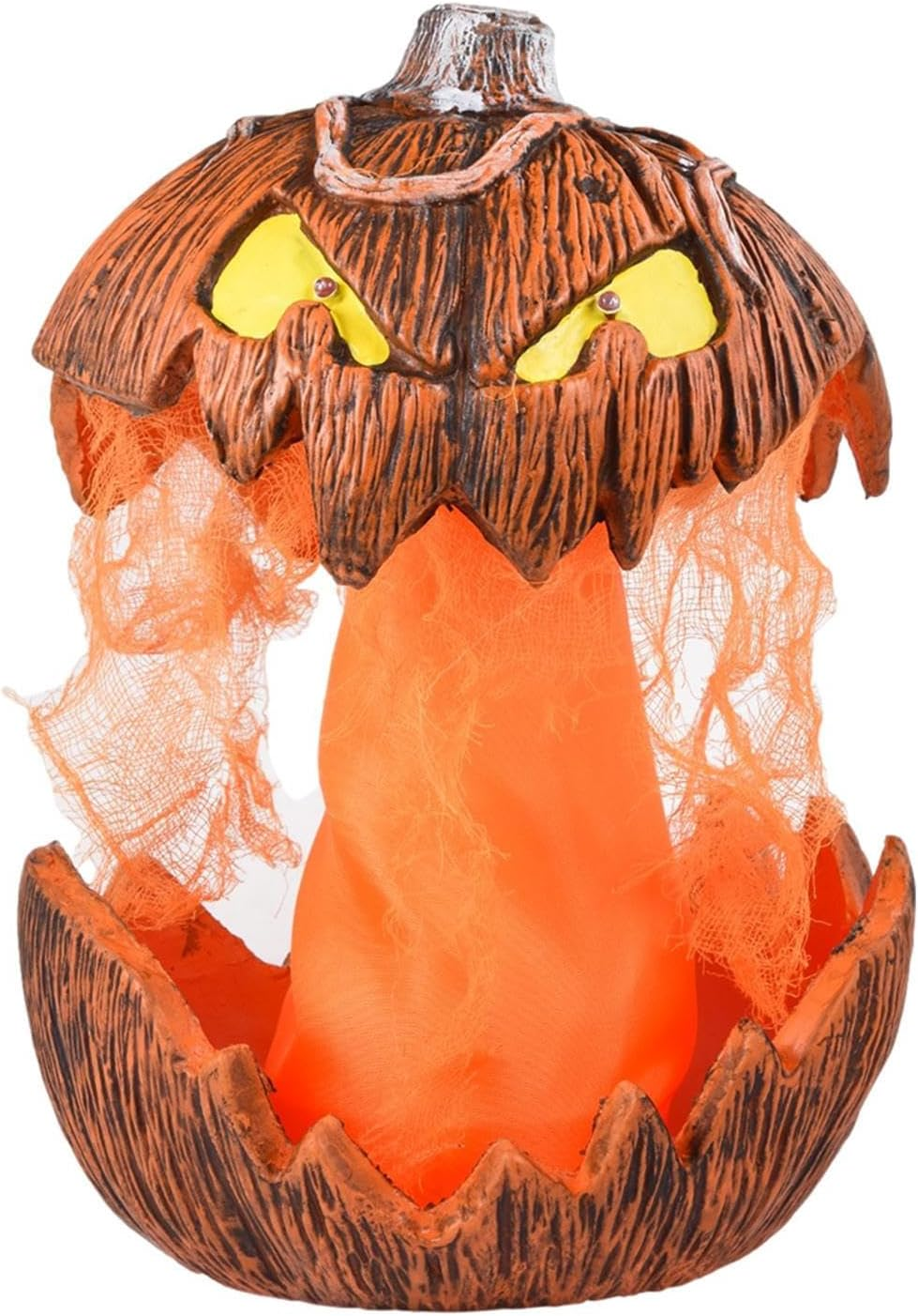 Halloween Pumpkin Lights, Pumpkin Lantern Desktop Ornament, Decorative Home Decor for Halloween , Fireplace Patio Decorations (Battery Not Included)