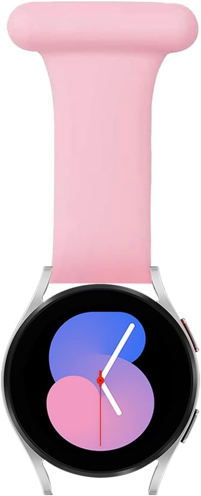 Kiewhay Fob for Samsung Galaxy Watch 5 Pro 45Mm/Galaxy Watch 5/4 44Mm/40Mm,4 Classic 46Mm/42Mm, 20Mm Soft Silicone Pin Fob Suitable for Nurses, Midwives, Doctors, Health Care Personnel, Hikers