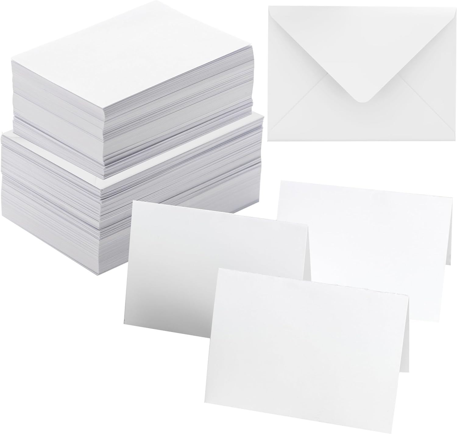 50 Pack Blank Cards and Envelopes 5X7 Inch, Premium White Blank Cardstock with Envelopes Bulk Stationery Greeting Cards, Blank Note Cards with Envelopes for DIY Card Making, Christmas