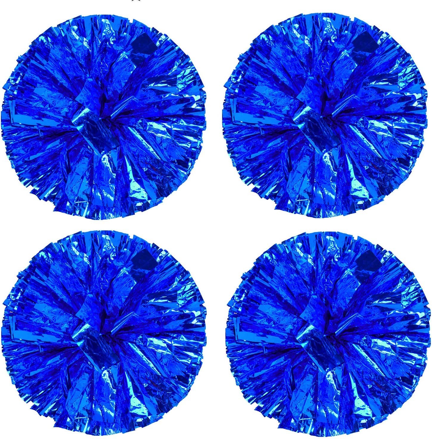 4 Pack Cheerleading Pom Poms Sports Dance Cheer Plastic Pom Pom for Sports Team Spirit Cheering