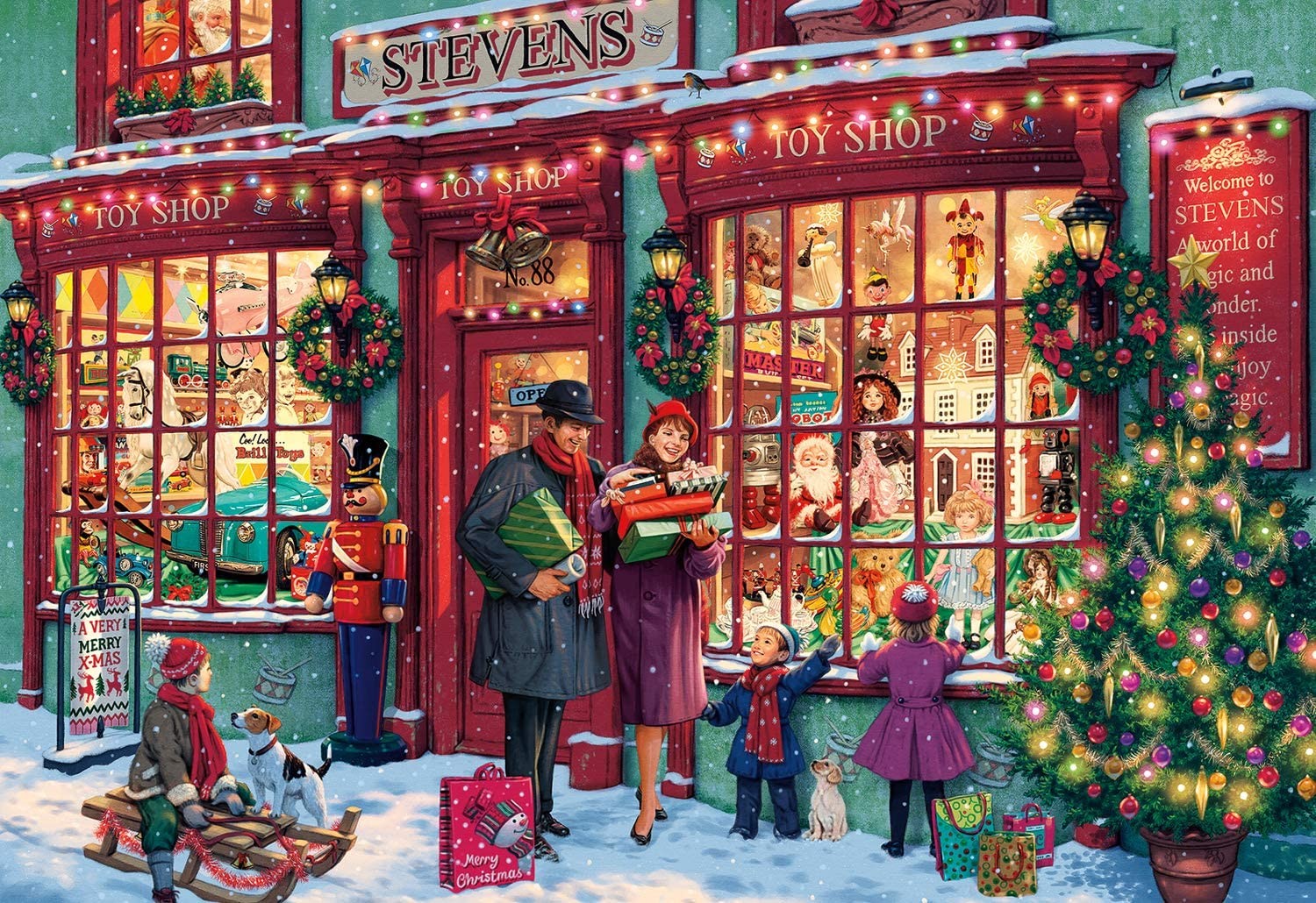 Buffalo Games – Christmas Toyshop – 2000 Piece Jigsaw Puzzle