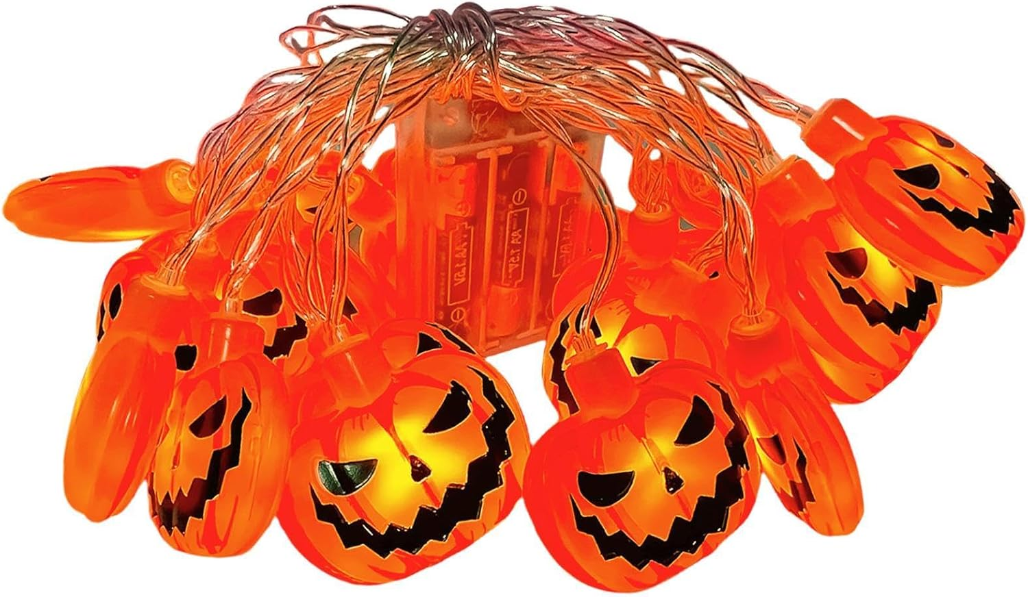 LED Light String Decorations, Halloween Ghost Lantern, Pumpkin Ghost Fairy Halloween Outdoor Decorations for Gathering, Halloween, Wedding