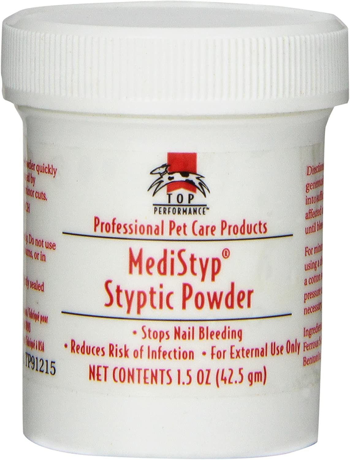 Top Performance Medistyp Pet Styptic Powder with Benzocaine, 1-1/2-Ounce