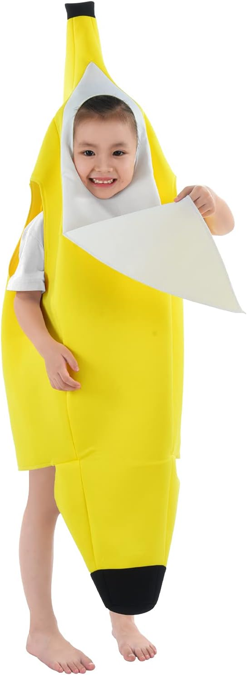 Halloween Banana Costumes for Kids Tropical Yellow Fruit Children Halloween Dress up for Halloween Party Roleplay Cosplay