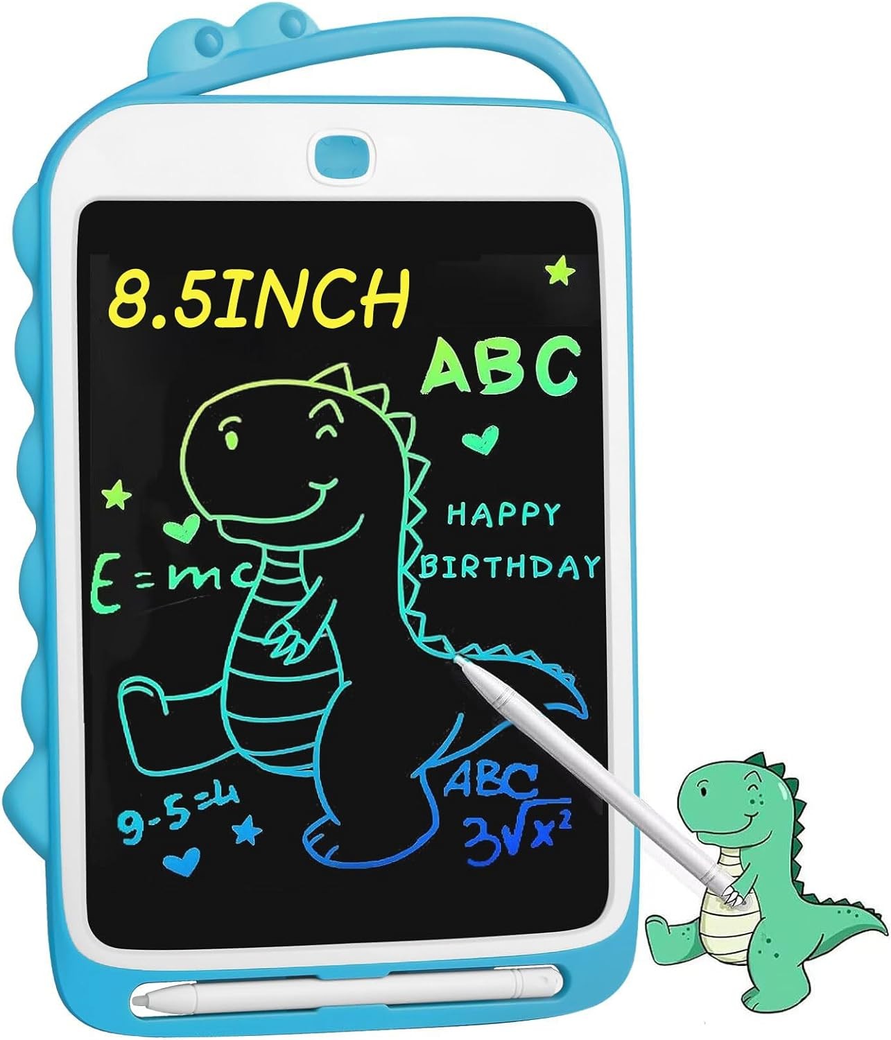 LCD Writing Tablet 8.5 Inch，Erasable Reusable Electronic Drawing Pads，Colorful Drawing Tablet Writing Pad，Educational and Learning Toy Chrismas for 3 4 5 6 7 Year Boy and Girl (Blue)