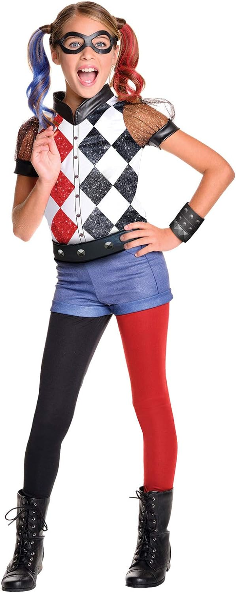 Harley Quinn Deluxe Costume for Kids – Warner Bros DC Super Hero Girls