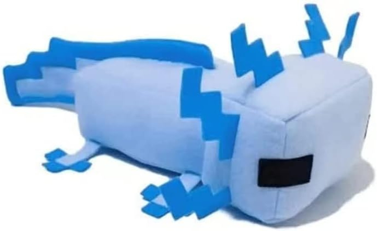 HQRYSH Axolot Plush Stuffed Toy Soft Pillow, Suitable for Video Game Enthusiasts, Children’S Birthday Parties, Christmas Holiday Preferred Gift (Blue)