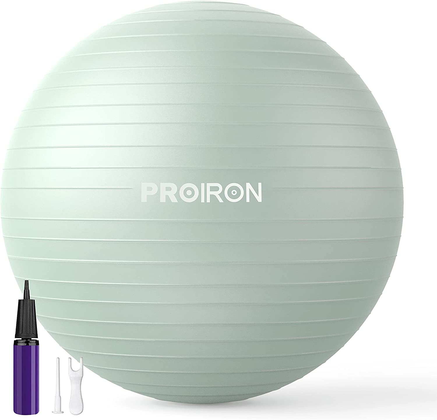 PROIRON Exercise Ball Anti-Burst Yoga Ball Chair with Quick Pump Slip Resistant Gym Ball Supports 500KG Balance Ball for Pilates Yoga Birthing Pregnancy Stability Gym Workout Training and Physical Therapy(55-75Cm)