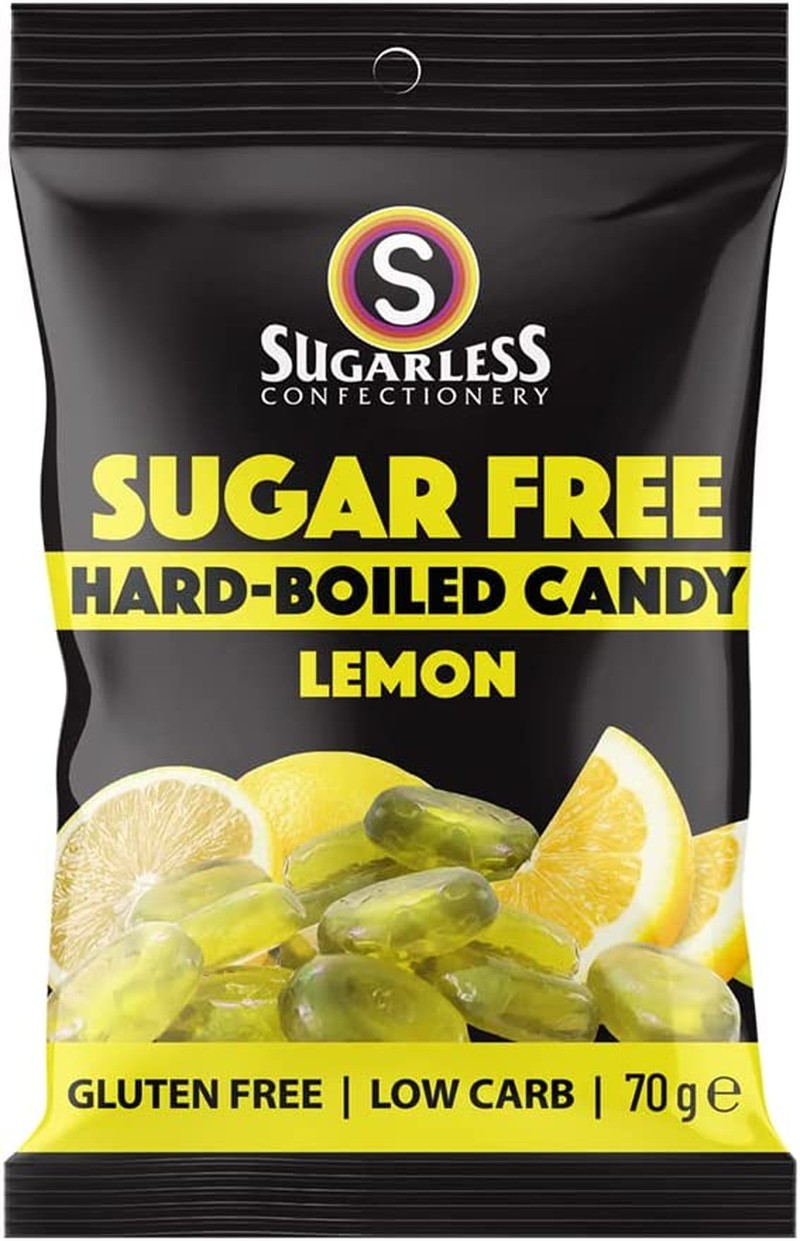 Sugarless Confectionery Aura Hard-Boiled Lemon Flavour 70 G