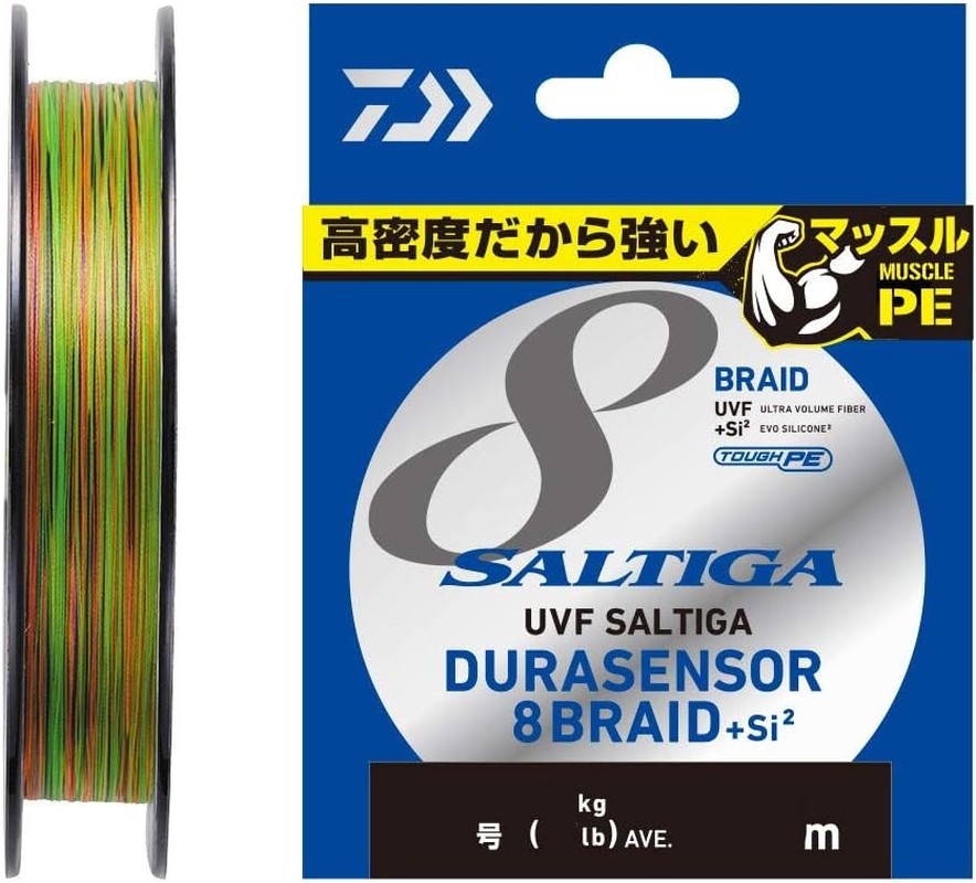 DAIWA PE Line UVF Soltiga Dura Sensor X8+Si2 0.6-10 200/300/400M Multicolor