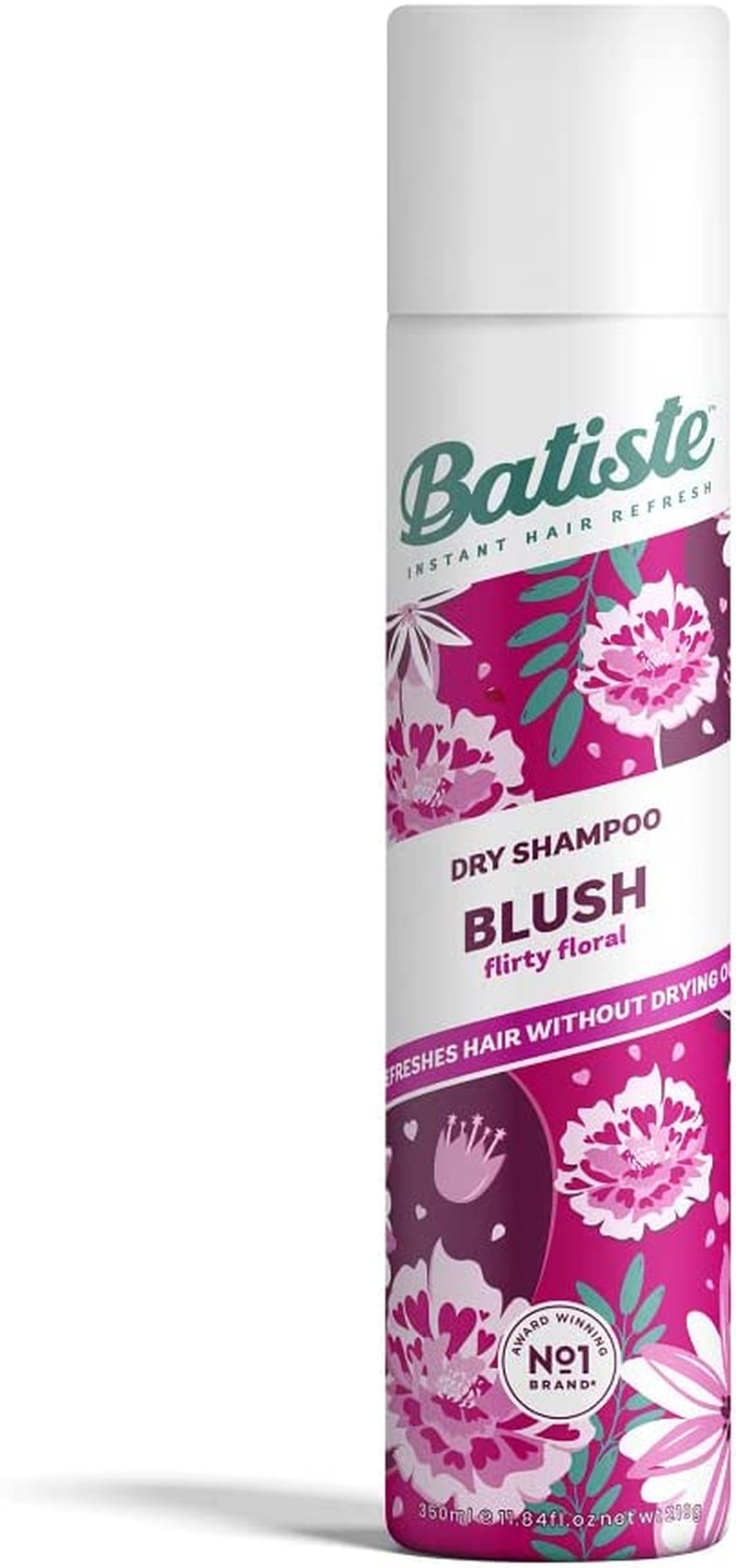 Batiste Blush Dry Shampoo – Feminine & Powerful Scent – Quick Refresh for All Hair Types – Revitalises Oily Hair – Hair Care – Hair & Beauty Products – 350Ml