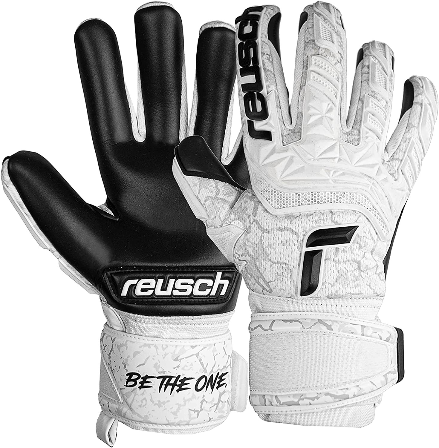 Reusch Attrakt Freegel Infinity Unisex Goalkeeper Gloves with Inner Seam Cut and Grip Infinity Rubber Suitable for Artificial Grass