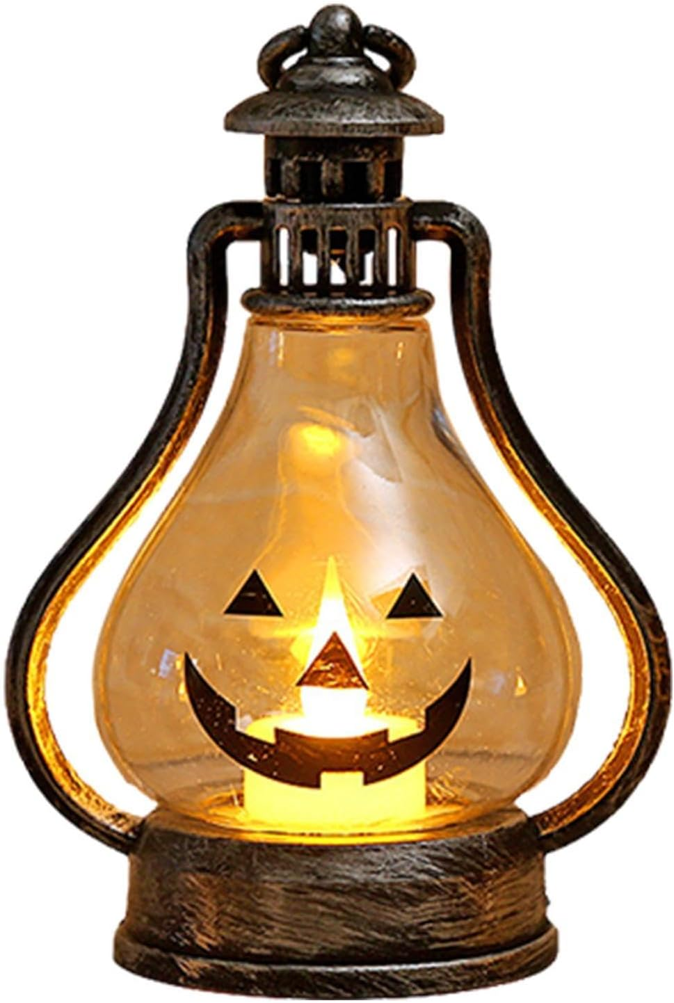 Wscwl Light up Pumpkin Decor | Handheld Indoor Halloween Decorations Cute – Light up Lantern Pumpkins with Different Emoticons, Flameless Indoor Halloween Decorations Cute for Halloween,