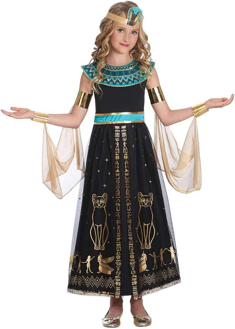 Amscan Girl’S Egyptian Dazzling Cleopartra Costume, Size