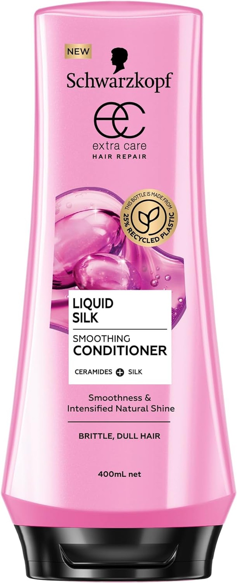 Schwarzkopf Extra Care Liquid Silk Smoothing Conditioner, Soft & Shiny Hair, 400Ml