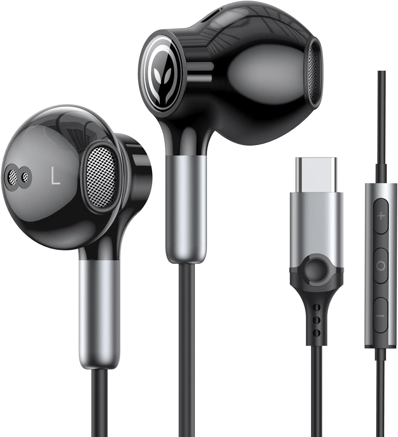 USB C Headphones for Samsung USB C Earphones with Microphone In-Ear Headphones Wired Earbuds USB Type C Earphones for Galaxy S23 Ultra S22 S21 FE S20 A53 A54 A34 Iphone 15 Pro Max Ipad Pro Pixel 8 7 6