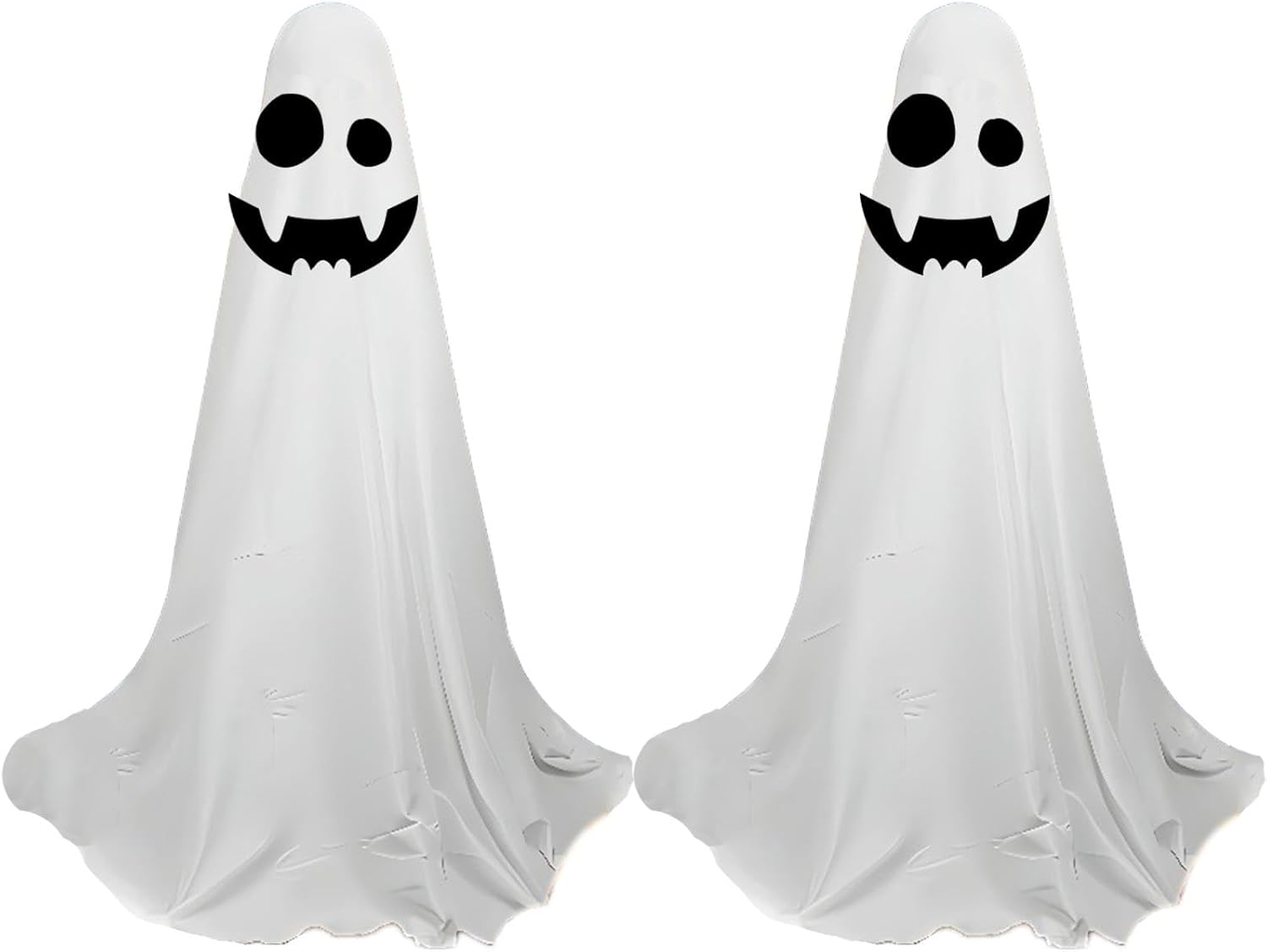 Light up Spooky Ghosts, Standing Spooky LED Ghosts Decor, Metal Support Structure Home Party Decor for Halloween Parties, Haunted Houses, Campus Carnivals, Rooms, Courtyards