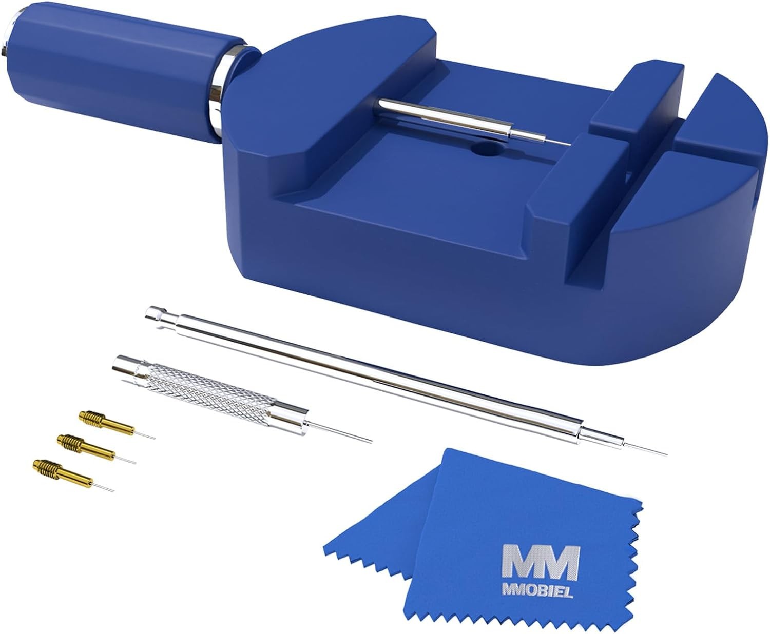 Watch Link Removal Kit by MMOBIEL – Watch Repair Kit for Pin Removal & Watch Bracelet Sizing, Watch Band Remover Tool, Watch Adjustment Tool Kit – Watch Link Removal Tool – Watch Pins Replacement Kit