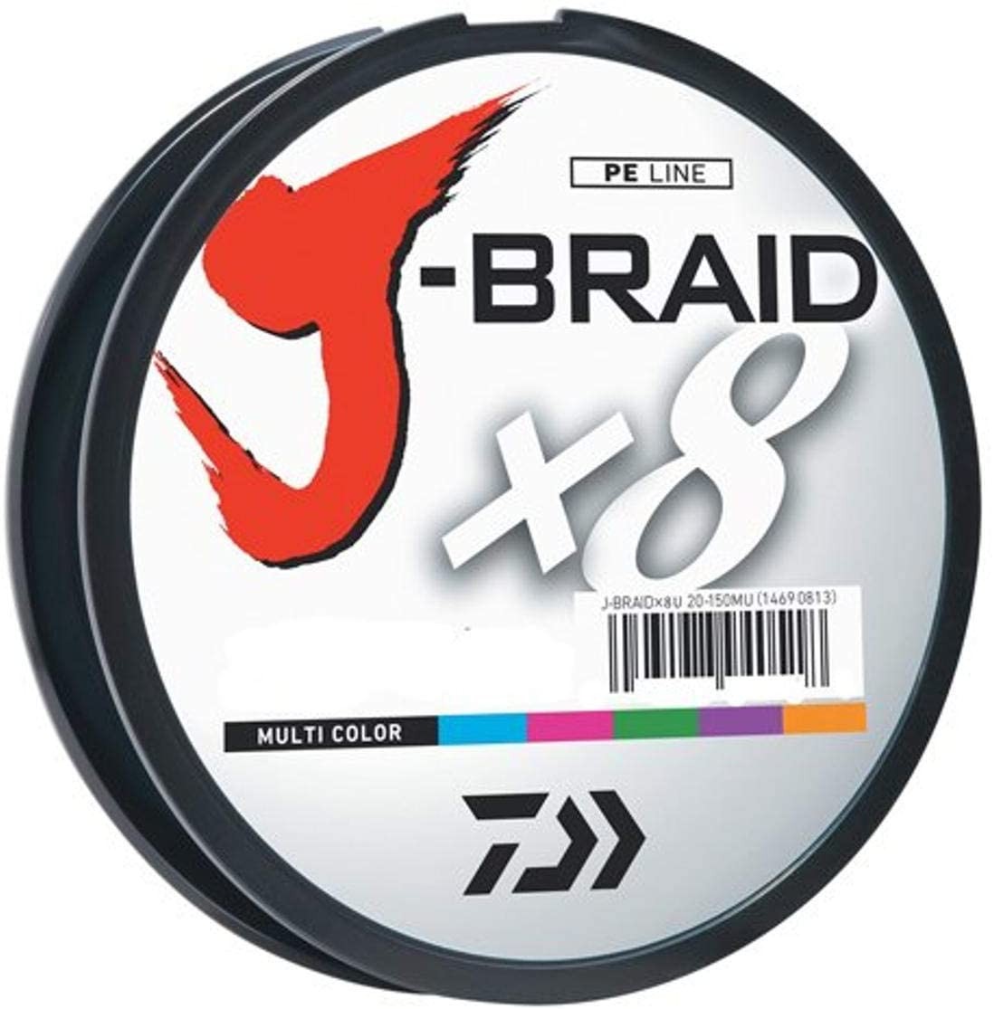 Daiwa J-Braid 300M 8-Strand Woven round Braid Line