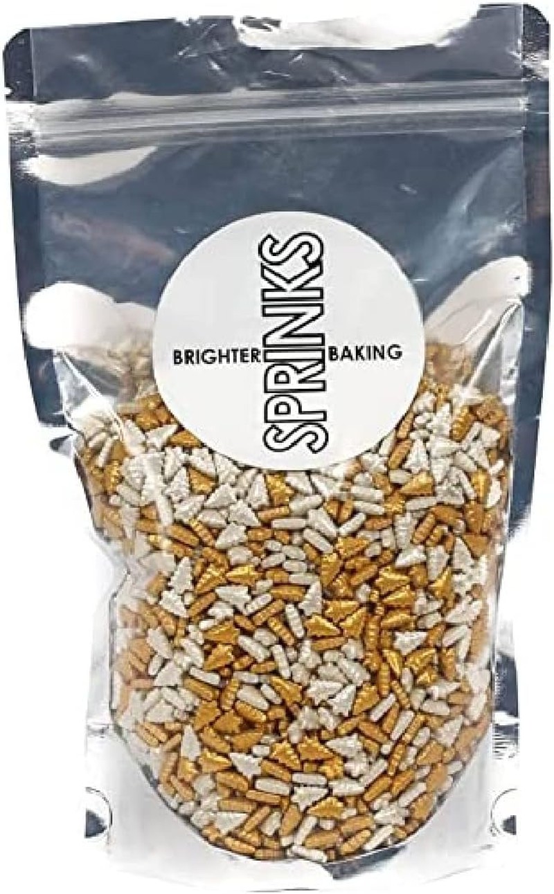 Sprinks All I Want for Christmas Sprinkles – Festive Candy Decorations for Cake Decorating, Cupcakes, Cookies, Baking & Desserts | Easy Access Zipped Lock Package, Ideal for Ice Cream Toppings & Holiday Treats