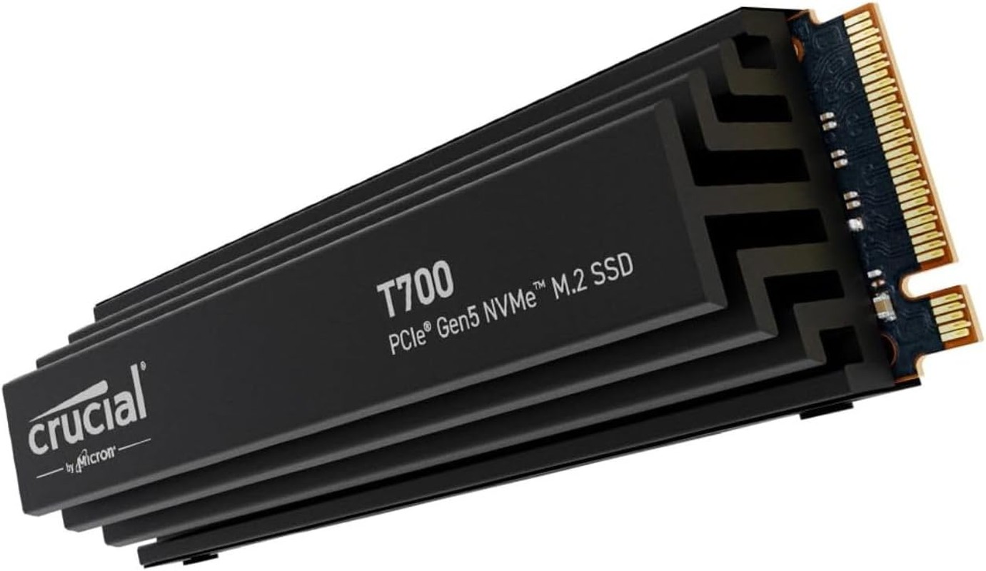 Crucial T700 2TB Pcie Gen 5 Nvme M.2 SSD with Heatsink