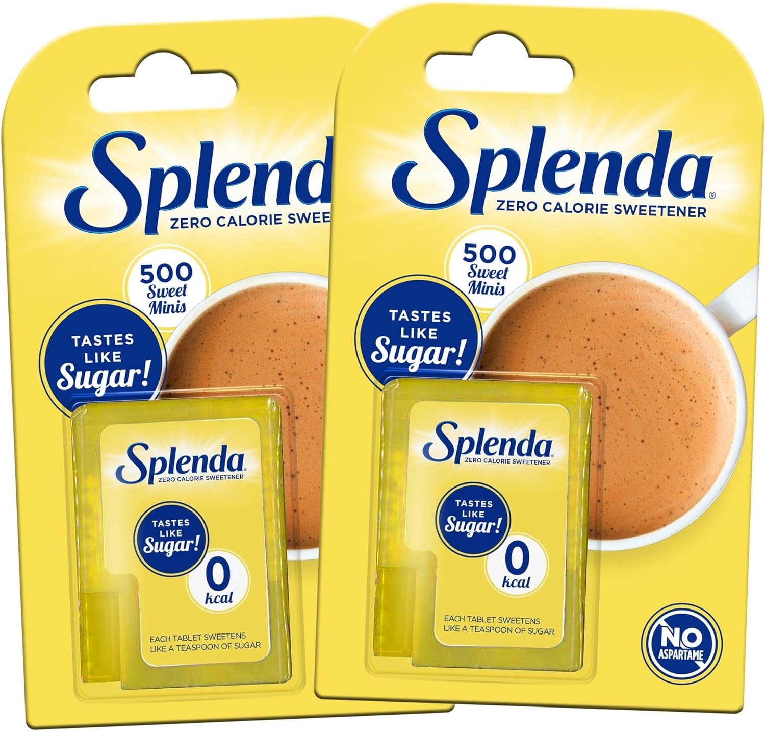 Splenda No Calorie Sweetener Minis – 500 Tablets (Pack of 2)