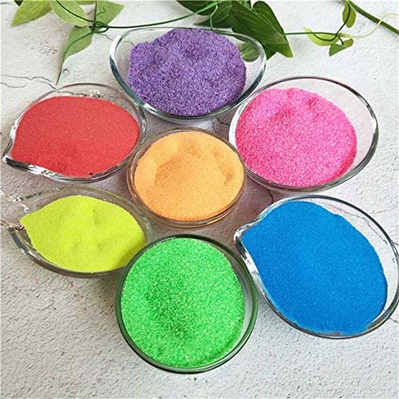 MEIEST 7 Pack Colorful Magic Sand,Amazing Hydrophobic Sand Space Sand,Never Gets Wet Sand,Play Sand Colored Sand Toys,Educational Innovations Gift,Novelties Party Favors(7 Colors)