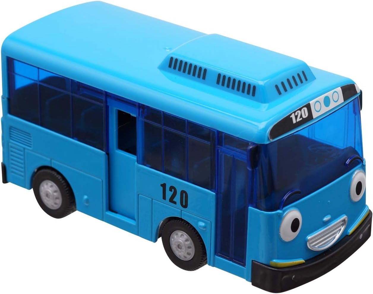 Metal Die-Casting Bus Toy – TAYO the Little Bus Push and Go Play Vehicles Toy & Games for Kids, Girls & Boys Animation Character Friends (TAYO the Blue Bus)