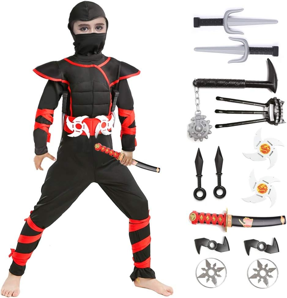 Halloween Ninja Costume for Boys Kids