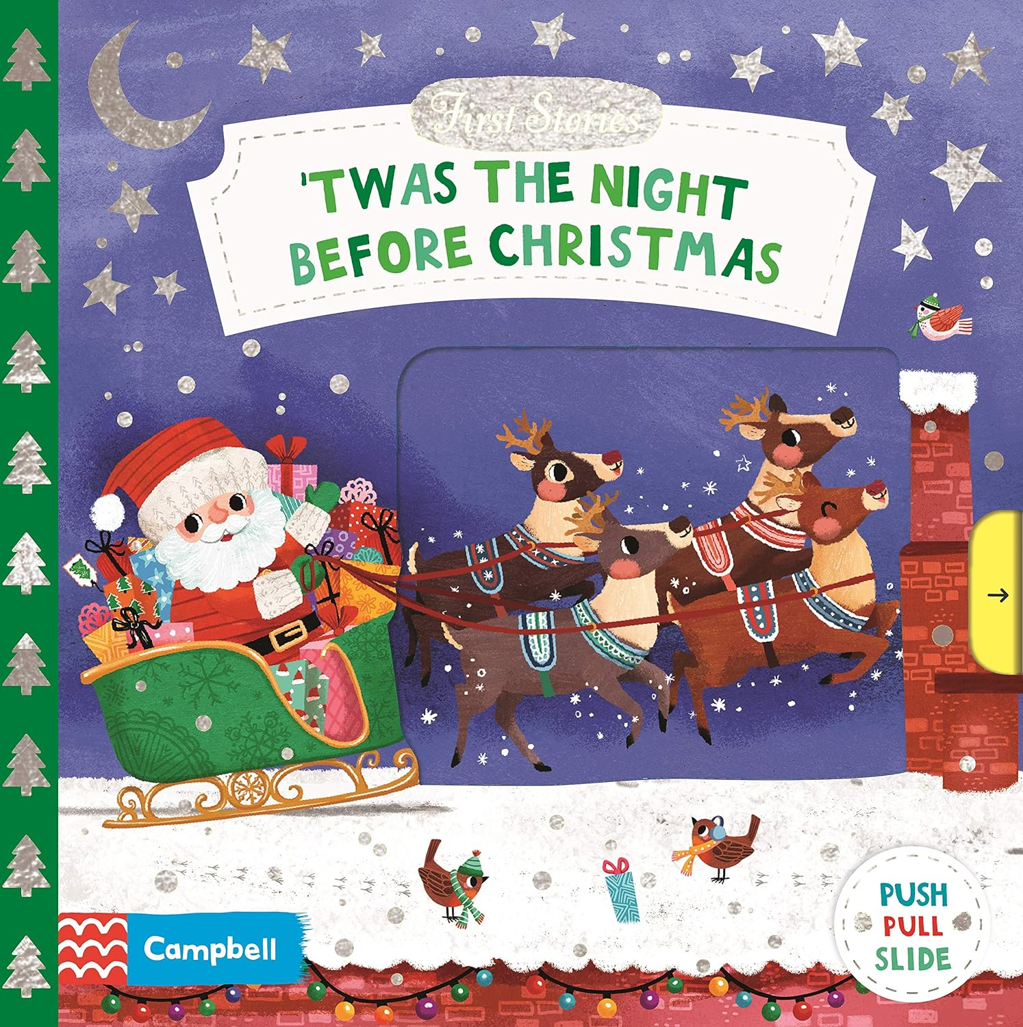 Twas the Night before Christmas: a Push, Pull and Slide Book – the Perfect Christmas Gift for Toddlers!