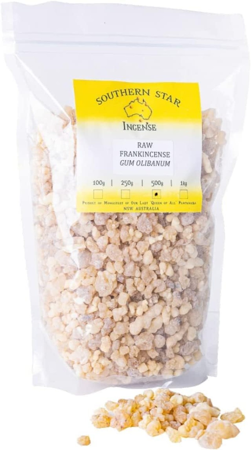 Southern Star Original Frankincense Resin – 100% Natural Premium Frankincense, Traditional Hand Made Incense Gems for Aromatherapy, Meditation, Religious Ceremonies and Yoga, 250G