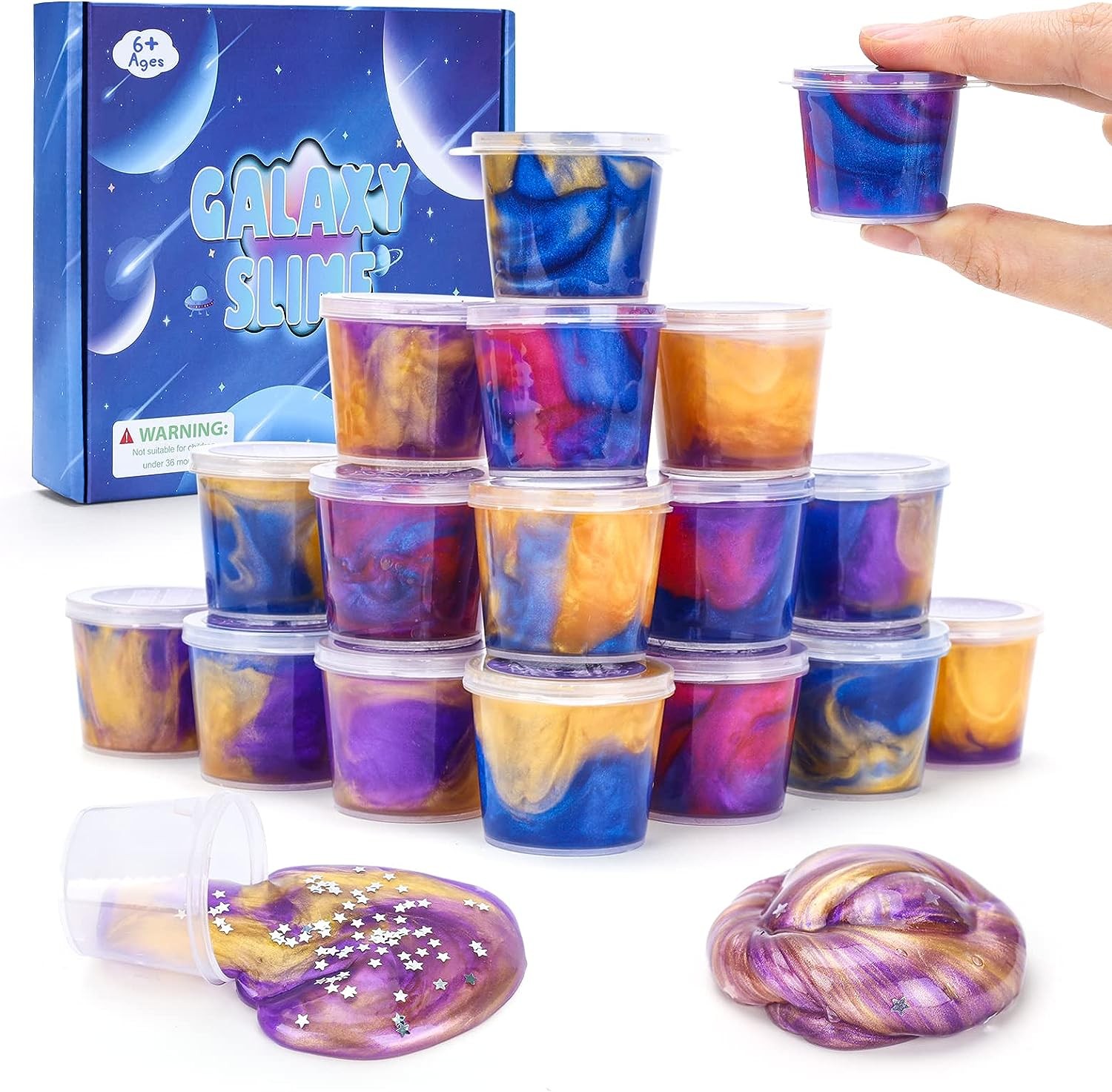 Micaracy Super Soft & Non-Sticky Mini Slime Kit Toys Kids – Party Favors for Girls Boys