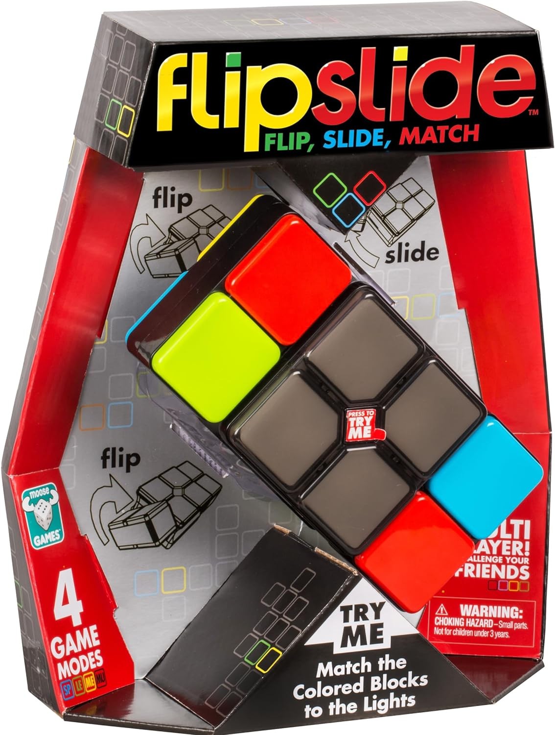 Moose Games 25254 Flipslide Electronic Game,Black