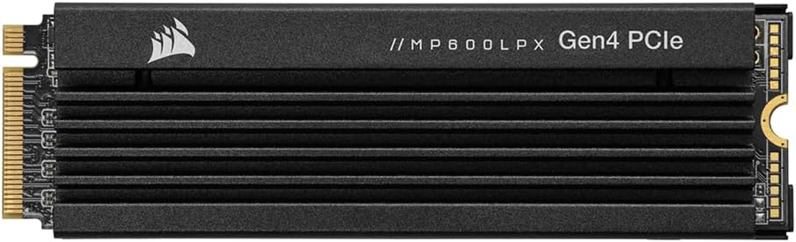 CORSAIR MP600 PRO LPX 2TB M.2 Nvme Pcie X4 Gen4 SSD – Optimised for PS5 (Up to 7,100Mb/Sec Sequential Read & 6,800Mb/Sec Sequential Write Speeds, High-Speed Interface, Compact Form Factor) Black