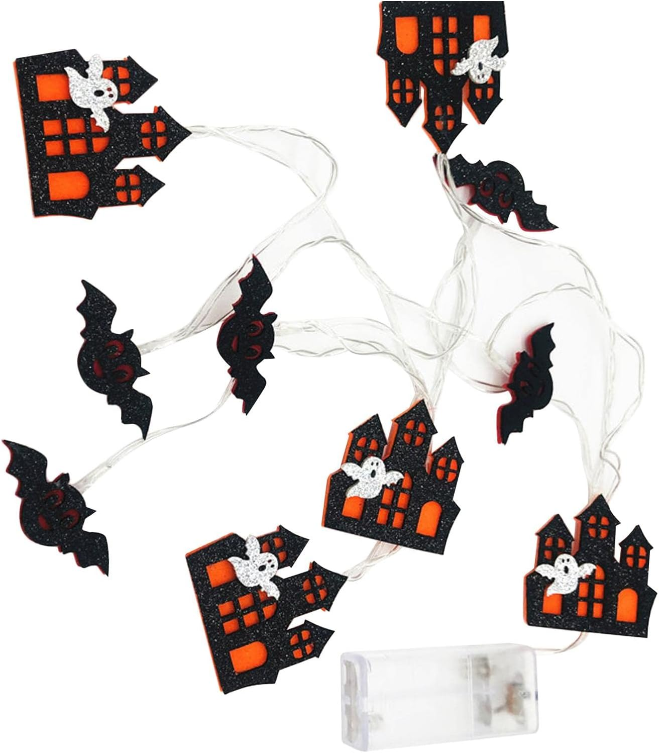 Halloween Lights Decoration – Indoor Outdoor Lighting Decor Bat Castle String Lights,For Halloween Outdoor Indoor