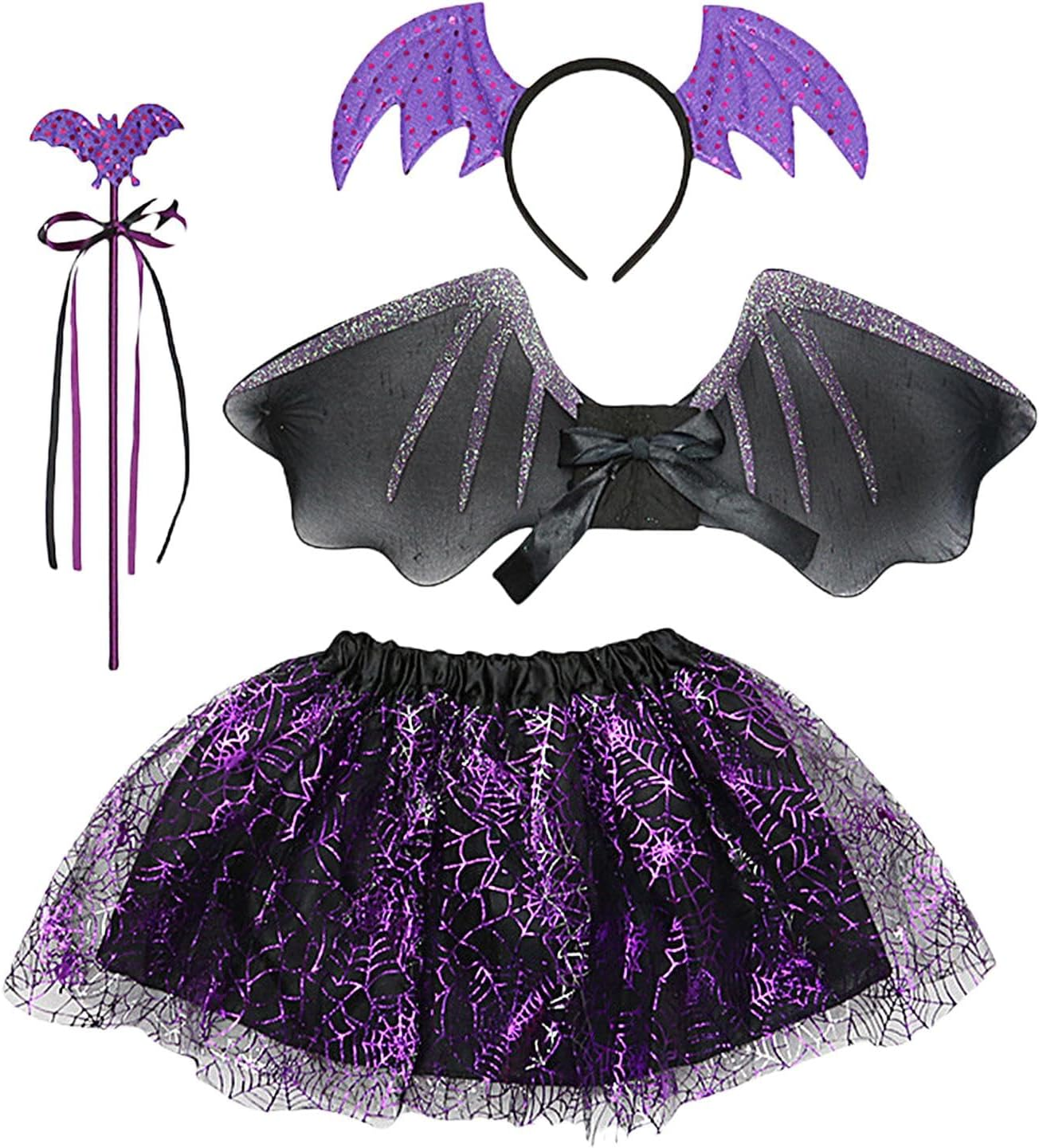 Kids Bat Costume – Halloween Dress up Costume Halloween Costume Set for Kids, Fancy Dress Party Dress up for Theme Parties