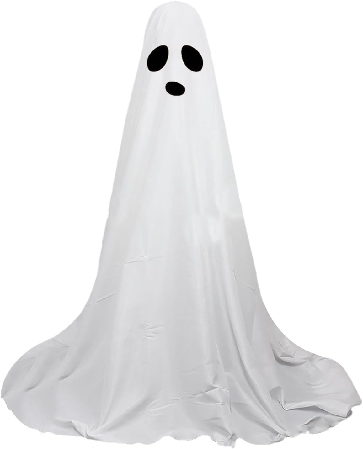 Halloween Lighted White Cloth Ghosts – Big Halloween Yard Decorations Ghost,Spooky Outdoor Decor with LED String Lights for Haunted House