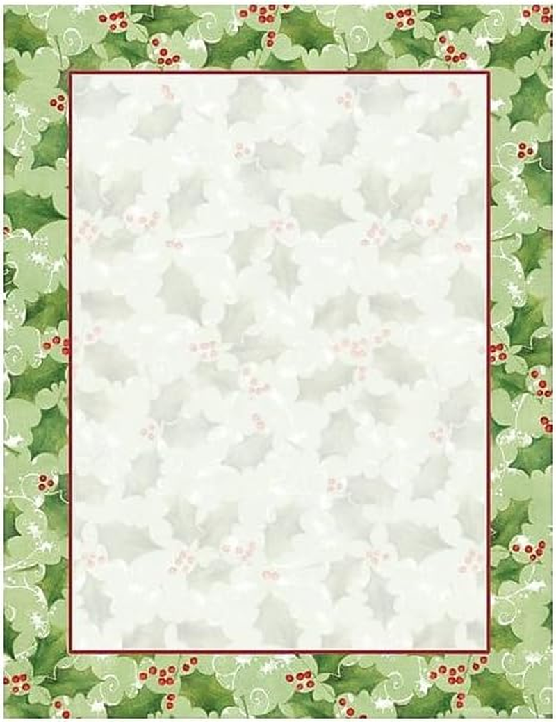 Jolly Holly Stationery – 80 Sheets