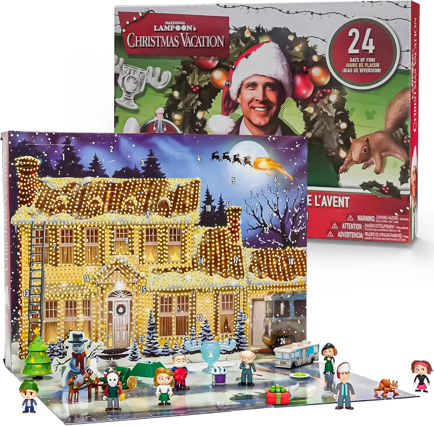 2024 Christmas Vacation Advent Calendar – 24 Day Countdown with Fun Gifts, Ideal for Teen Boys and Girls, Colorful Christmas and Halloween Countdown Gift (1PCS)