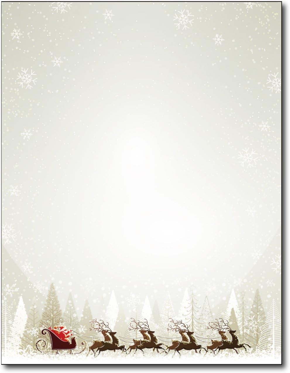 Santa & Reindeer Christmas Paper – 80 Sheets