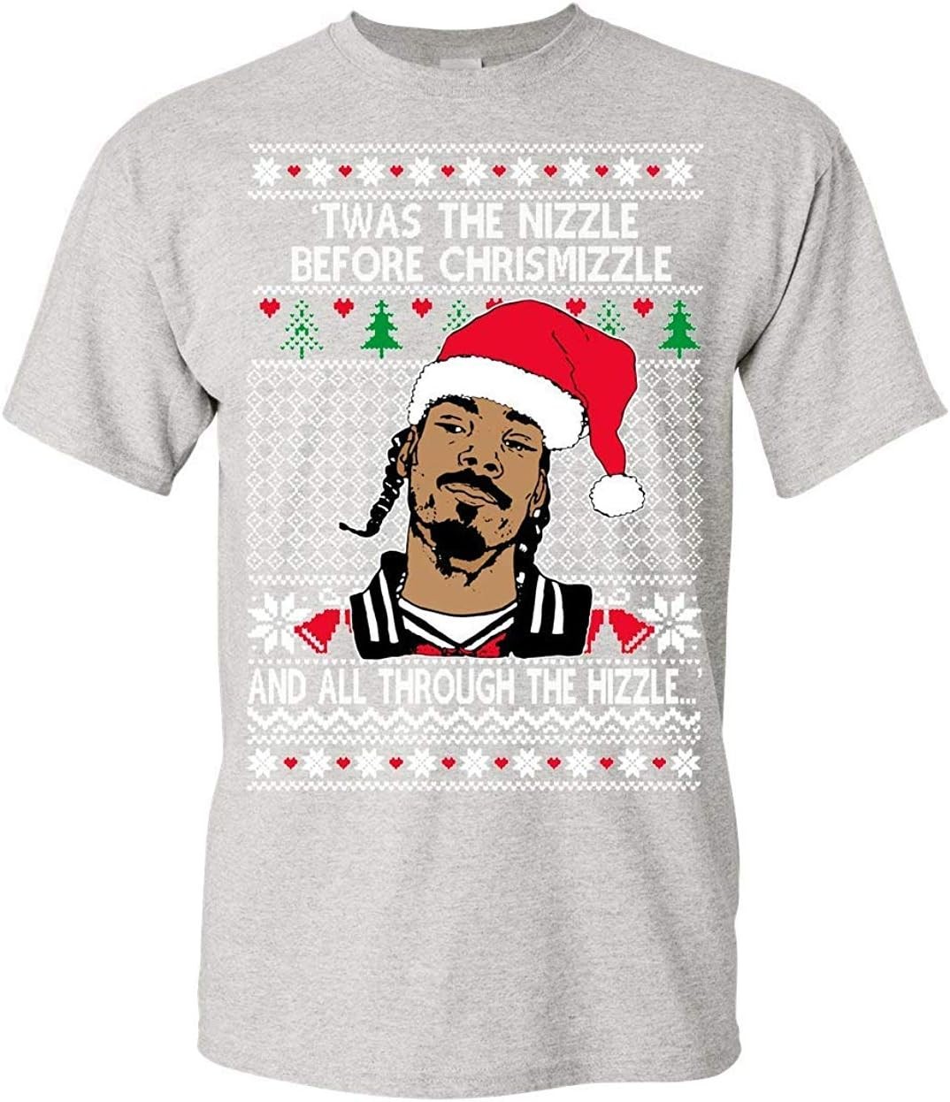 Keostore Memetic Ugly Christmas T-Shirt Snoop TWAS the Nizzle before Shirt