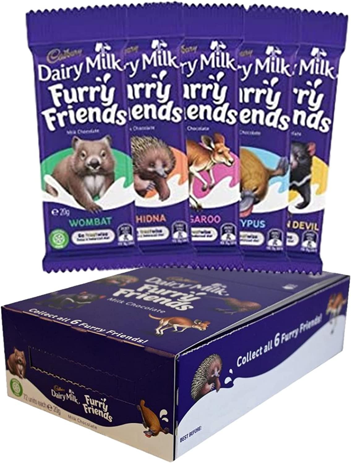 Cadbury Furry Friend 20G – 72 Piece Pack (Assorted)