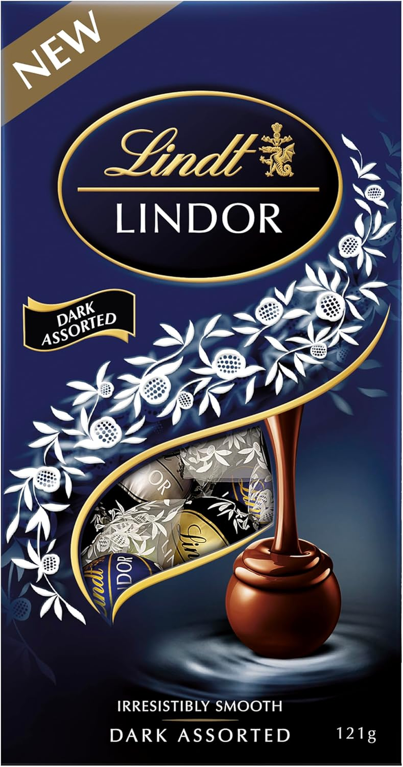 Lindt Lindor Dark Assorted Chocolate Pouch Bag 121G