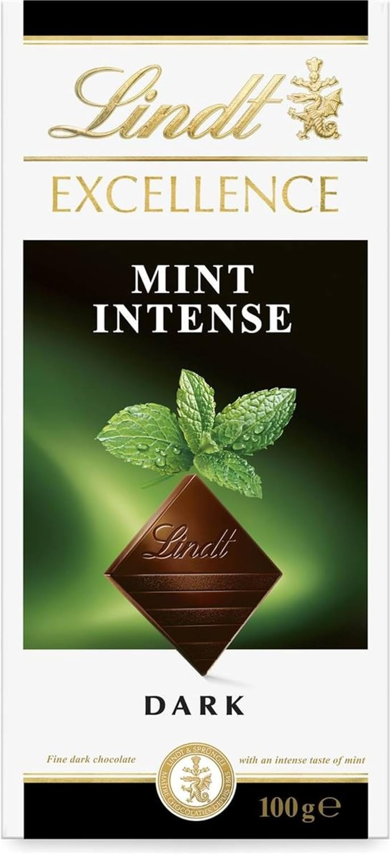 Lindt Excellence Dark Mint Intense Bar 100 G