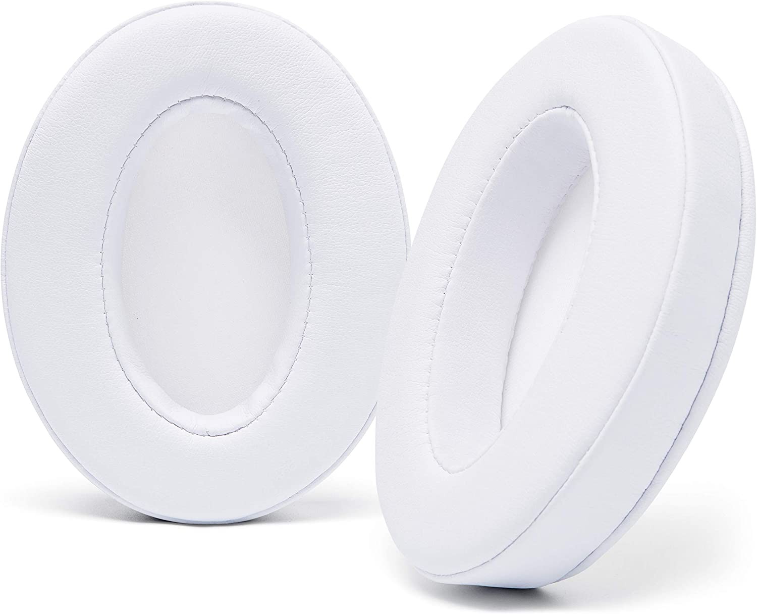 WC Padz – the Ultimate Upgraded Earpads by Wicked Cushions – Compatible with Audio Technica, Hyperx, Steelseries Arctis & More – Extra Thick – Bigger Opening – Softer Memory Foam | (White)